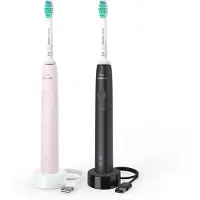 Philips Sonicare 3100 Duo Eltannbørste Black/Pink