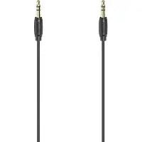 Hama 00205117, 3.5mm, Hankjønn, 3.5mm, Hankjønn, 0,5 m, Svart
