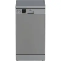 Beko DVS05024S - Oppvaskmaskin - bredde: 44.8 cm - dybde: 60 cm - høyde: 85 cm - sølv