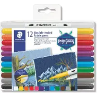 Staedtler Tekstilpenn dobbeltspiss 12-p Design Journey Staedtler