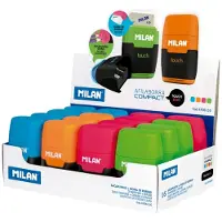 Milan Displayboks 16 Viskelær Med Spisser Compact Duo