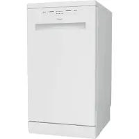 Whirlpool WSFE2B19, Halvveis innebygget, Slimline (45 cm), Hvit, Hvit, Knapper, 1,3 m