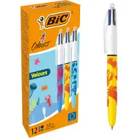 BIC 4 Colours Velours Penn 12 Enheter