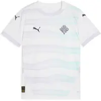 Puma Iceland Women's Team 2025 Away Jersey Youth, Clothing, White/New Navy, 11-12Y