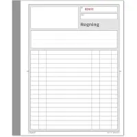 Mayland Regningsblok 148x200 mm med 2x50 blade