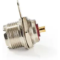 Nedis Pl259-kontakt Rett Hunn Nikkelbelagt 75 Ohm Chassis Kabelinngang Metall 5 Mm