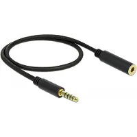 DeLOCK - Lydforlengelseskabel - balansert stereo 4,4 mm hann til balansert stereo 4,4 mm hunn - 0.5 m - svart