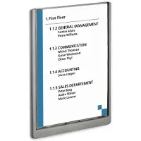 Durable 486737, Skiltholder, A4, Plast, Grafitt, 21 cm, 29,7 cm