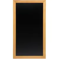 Securit 56 x 100cm Lacquered Finish Long Wall Chalk Board - Teak, 560 x 1000 mm, Melamine, Metall, Harpiks, Tre, Svart, Tre