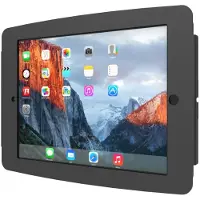 Compulocks iPad Pro 12.9 (3-6th Gen) Space Enclosure Wall Mount - Innhegning - for nettbrett - låsbar - aluminium - svart - skjermstørrelse: 12.9 - monteringsgrensesnitt: 100 x 100 mm - veggmonterbar