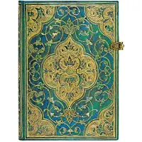 Paperblanks Turquoise Chronicles Midi Lined Hardcover Journal