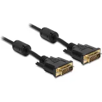 DeLOCK - DVI-kabel - DVI-D (hann) til DVI-D (hann) - 1 m - svart