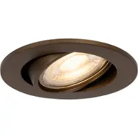 QAZQA Smart downlight mørk bronse vippbar inkl. Wifi GU10 50mm - Cisco