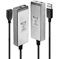 Lindy Usb Optisk Fiberforlenger 2.0 Mm 200 M