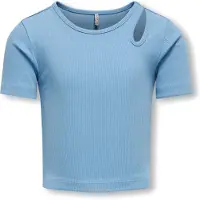 Kids Only T-shirts - KogNessa - Lykkelig Blue - - 7-8 år (122-128) - T-skjorte