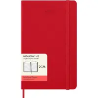 Moleskine Classic Hard 12M Daily Large Rød 2026