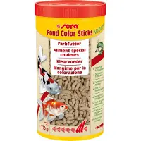 Sera Pond Color Sticks, Damfisk, Tørr fiskemat, Pellet, Vitamin A, Vitamin B1, Vitamin B2, Vitamin C, Vitamin D3, Vitamin E, Stor, Medium, Liten (fingerbøl), 28%