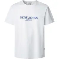 Pepe Jeans for man. PM509958 T-shirt Tadeo white (M), Casual, Cotton, Short sleeve
