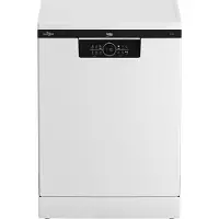 Beko BDFN26530W, Frittstående, Full størrelse (60 cm), Hvit, Sort, LCD, Skuff