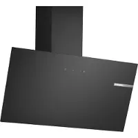 Bosch Serie | 2 DWK85DK60 - Panser - skorsteinvinklet - bredde: 79 cm - dybde: 32.5 cm - ekstraksjon og resirkulasjon (-) - svart