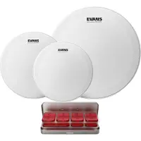Evans HD Dry Fusion Tom Pack 10" 12" 14" Heads & EQ PODS