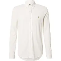 Ralph Lauren for man. 710654408146 Beige ultra-light piqué shirt (M), Casual, Cotton, Long sleeve
