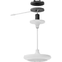 Logitech - Monteringssett (takmontering, mikrofonholder) - for mikrofon - hvit - takmonterbar, pendant - for Rally Mic Pod Room Solution Large