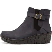 El naturalista for woman. 251331CZ0005_0B0 Leather ankle boots N5133 navy (42), 5 to 8 cm, Zip, Casual