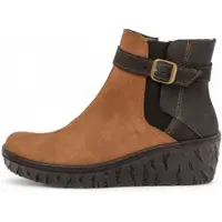 El naturalista for woman. 251331TY0005_023 Leather ankle boots N5133 Myth Yggdrasil brown (41), 5 to 8 cm, Zip, Casual