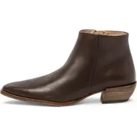 Neosens for woman. 333521104003_012 Brown leather ankle boots S3352 (39), 3 to 5 cm, Zip, Casual