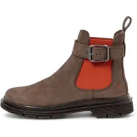 Art for woman. 1189213D8003_012 Leather ankle boots 1892 brown (36), Flat, None, Casual