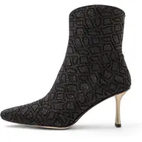 Neosens for woman. 3319611TQ003_001 Leather ankle boots S3196 black (36), 8 to 10 cm, Zip, Casual
