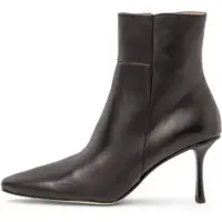 Neosens for woman. 331951101003_001 Leather ankle boots S3195 black (42), 8 to 10 cm, Zip, Casual