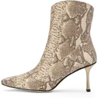 Neosens for woman. 3319611SM003_ESP Leather ankle boots S3196 beige (40), 8 to 10 cm, Zip, Casual