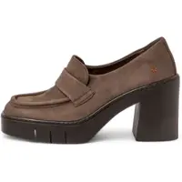 Art for woman. 119721312003_012 Brown leather moccasins 1972 (36), 8 to 10 cm, None, Casual