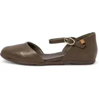 El naturalista for woman. 2ND544FE0005_0G3 Leather sandals Nd54 Stella green (36), Flat, Buckle, Casual