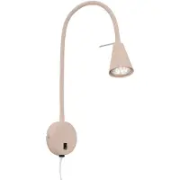 Briloner Vegglampe Tusa, beige, metall, 45 cm, justerbar, GU10