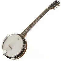 Gear4Music 6-Strengers Gitar-Banjo fra