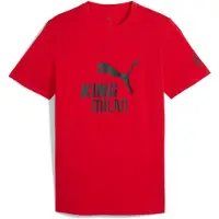 Puma AC Milan KING Logo Tee Men, Sport, Red/Black, XS