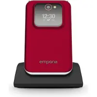 Emporia emporiaJOY (V228), 2G, (V3), vippemobiltelefon med store knapper, rød