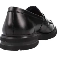 Fluchos for man. F0633_SIER_NEGR Belgian leather loafers F0633 Black (45), Flat, Laces, Casual, Classic