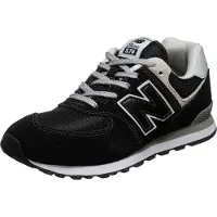 New Balance unisex for kids. GC574V1 Trainers 574 black (19), Flat, Laces, Casual, Sport, children's fashion