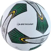 24.Se Dunlop fodbold størrelse 5 / slidstærk gummibold / bold til fodboldtræning og gadespil