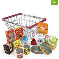 Magni Toys Metal Basket With Grocery Products Leketøy