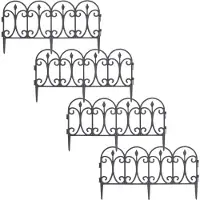 Huismerk Palisade hagegjerde 60x30 cm 4 stk universal