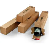 Dinkhauser Kartonagen Plakatæske, ColomPac, brun, 61 x 10,8 cm, pakke a 10 stk