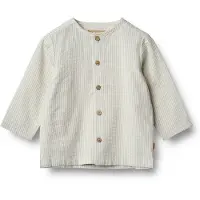Wheat Skjorte - Shelby - Summer Blue Stripe - - 1 år (80) - Skjorte