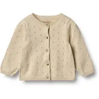 Wheat Strikket Cardigan Maia Sandshell (74 / 9 mnd)