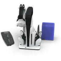IMP Tech DLX+LED Stand – Multi LED – ladekontrollere (inkl. Edge), 3sp vifte med game, headset og remote store /PS5
