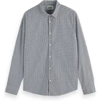 Scotch & Soda Micro Check Skjorte Med Lange Ermer